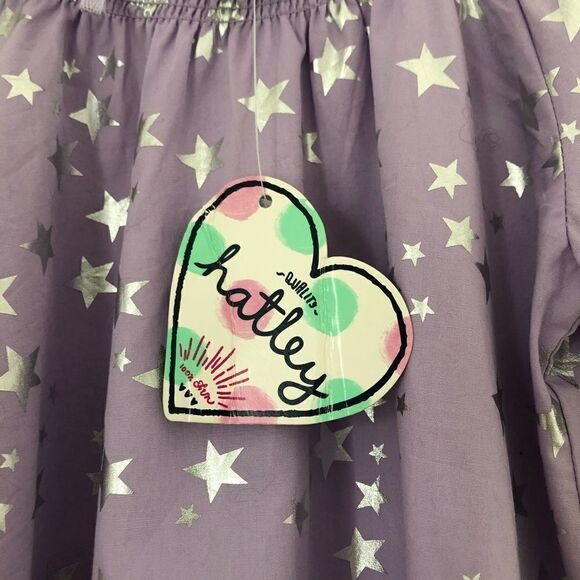 NEW ✨ Hatley Purple Poplin Blouse Scattered 6 - Picture 5 of 8